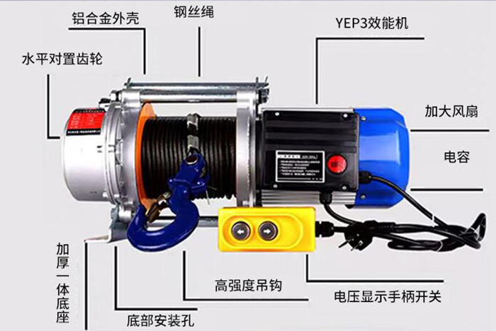 家用電動(dòng)快速提升機分解示意圖