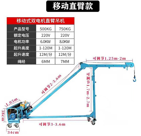 可移動(dòng)支臂款門(mén)窗吊機